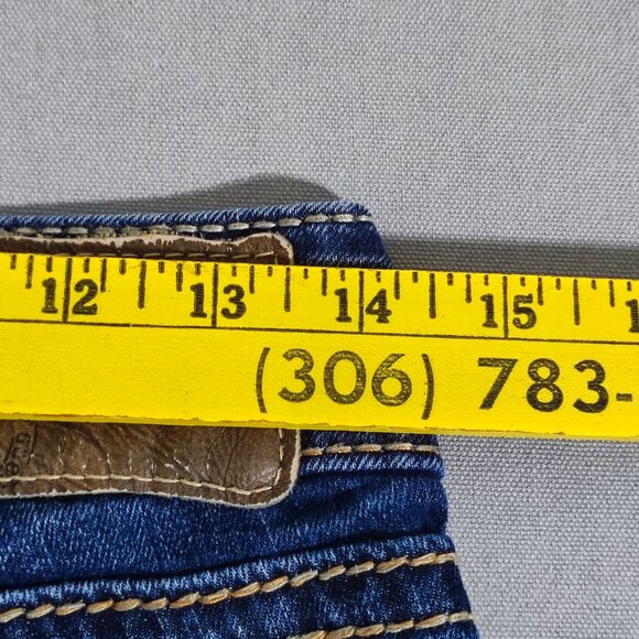 Silver Jeans women's size W27/L31 indigo blue Suki Super stretch Mid slim Boot - Picture 12 of 16